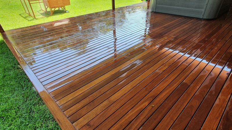 Finished Deck with Outdoor Furniture